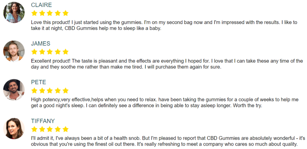 Cannabidiol CBD Testimonial